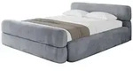 Altdecor Polsterbett, Grau, Textil, H3 + H4, 160x200 cm, Schlafzimmer, Betten,