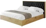 Altdecor Polsterbett, Schwarz, Textil, 160x200 cm, Schlafzimmer, Betten,