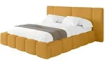 Altdecor Polsterbett, Currygelb, Textil, 160x200 cm, Schlafzimmer, Betten,