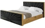 Altdecor Polsterbett, Schwarz, Textil, 180x200 cm, Schlafzimmer, Betten,