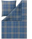 Estella Bettw&auml;sche Impulse, Blau, Textil, Karo, 135x200 cm, pflegeleicht,