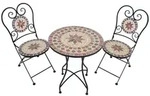 Deluke Balkonm&ouml;bel-Set, Beige, Metall, 3, Balkonm&ouml;bel, Balkonm&ouml;bel-Set