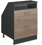 Vicco Dachschr&auml;genschrank, Sonoma Eiche, Anthrazit, Holzwerkstoff, 1 F&auml;cher, 2