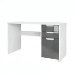 Vladon Schreibtisch, Grau, Holzwerkstoff, 60x76x129 cm, Arbeitszimmer,...