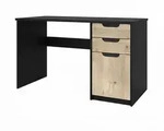 Vladon Schreibtisch, Silbereichen, Holzwerkstoff, 60x76x129 cm, Arbeitszimmer,