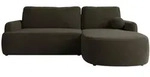 Mirjan24 Ecksofa, Dunkelbraun, Kunststoff, 5-Sitzer, Ottomane rechts,L-Form, 250x174