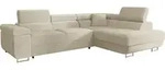 Mirjan24 Ecksofa, Beige, Textil, 5-Sitzer, rechts montierbar, L-Form,Rechteckig,