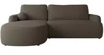 Mirjan24 Ecksofa, Wenge, Kunststoff, 5-Sitzer, Ottomane links,L-Form, 250x174 cm,