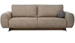 Beautysofa Schlafsofa, Braun, Textil, 256x90x99 cm, Wohnzimmer, Sofas & Couches,
