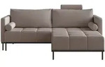 Selsey Schlafsofa, Graubraun, Metall, 3-Sitzer, Rechteckig, 224x85x102 cm,