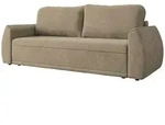 Mirjan24 Schlafsofa, Hellbraun, Kunststoff, Rechteckig, 244x96x96 cm, Wohnzimmer,