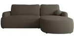 Mirjan24 Ecksofa, Wenge, Kunststoff, 5-Sitzer, Ottomane rechts,L-Form, 250x174 cm,