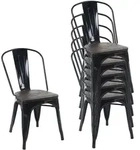 MCW Stuhl, Schwarz, Holz, 45x85x52 cm, Esszimmer, St&uuml;hle, Esszimmerst&uuml;hle,