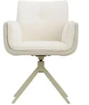 Massivmoebel24 Stuhl, Beige, Kunststoff, Echtholz, 64x87x63 cm, Esszimmer,...