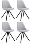 CLP Stuhl, Grau, Textil, 48x84x56 cm, Esszimmer, St&uuml;hle, Esszimmerst&uuml;hle,
