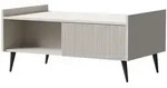 Beautysofa Couchtisch, Kaschmir, Metall, 100x45x60 cm, Wohnzimmer,...