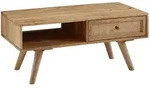 Kadima Design Couchtisch, Braun, Holz, Echtholz,Mangoholz, Rechteckig,Rechteckig,