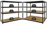 Proregal Schwerlastregal, Schwarz, Metall, Rechteckig, 540x160x60 cm, Freizeit,