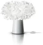 Slamp Tischleuchte, Wei&szlig;, Transparent, Kunststoff, Blume,Blume, Blume,Blume, 25 cm,