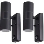 Led, Schwarz, Glas, Rund, 11.5x22x11 cm, Lampen & Leuchten, Au&szlig;enbeleuchtung,
