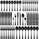 Besteckset, Schwarz, Metall, Essen & Trinken, Besteck, Besteck-Sets