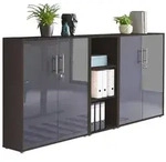 Mid.you Aktenschrank Office Edition, Anthrazit, Anthrazit Hochglanz,...