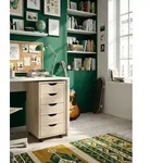 Kadima Design Rollcontainer, Braun, Kunststoff, 5 Schubladen, Rechteckig, 33x64x38