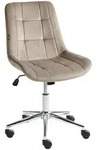 Beliani B&uuml;rostuhl, Taupe, Metall, Pappel, 60x82x60 cm, Arbeitszimmer,...