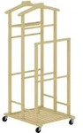 Homcom Kleiderst&auml;nder, Eiche, Bambusholz, Echtholz,Bambus, 41x105x50 cm, Garderobe,