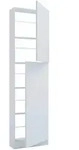 Mid.you Schuhschrank Fulisa, Wei&szlig;, Holzwerkstoff, 50x180x17 cm, stehend, Garderobe,