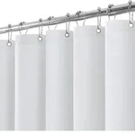 Duschvorhang, Wei&szlig;, Textil, 275x182 cm, Badtextilien, Duschvorh&auml;nge