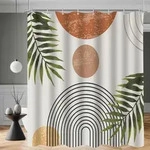 Duschvorhang, Mehrfarbig, Textil, 220x180 cm, Badtextilien, Duschvorh&auml;nge