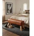 Kadima Design Sitzbank, Braun, Holz, Echtholz,Mangoholz, Rechteckig, 89x46x35 cm,