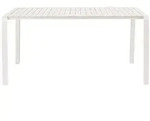 Zuiver Gartentisch, Wei&szlig;, Metall, Rechteckig, 168.5x75x87.2 cm, Gartenm&ouml;bel,