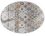 Tulup Tischplatte, Grau, Mehrfarbig, Glas, Rund, 60x60x0.4 cm, Esszimmer,...