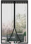 Fliegengitter, Schwarz, Textil, 132x234x5 cm, Wohntextilien, Gardinen &...