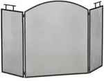Homcom Kaminschutzgitter, Schwarz, Metall, 2x76.5x128 cm, Kleinm&ouml;bel, Kamine &