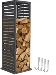 Ml-Design Kaminholzregal, Anthrazit, Metall, Rechteckig, 37.5x112x37.5 cm,