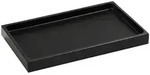 Tablett, Schwarz, Kunststoff, 15.5x2x25.5 cm, Badaccessoires