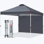 Faltpavillon, Anthrazit, Textil, 200x267x200 cm, Sonnenschutz & Sichtschutz,