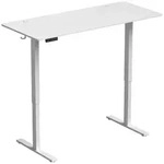 Homcom Schreibtisch, Wei&szlig;, Metall, Nachbildung, 1-Sitzer, Rechteckig, eckig,