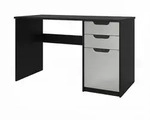 Vladon Schreibtisch, Greige, Holzwerkstoff, 60x76x129 cm, Arbeitszimmer,