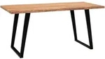 Mid.you Schreibtisch, Akazie, Holz, Akazie, massiv, rechteckig, U-Form,...
