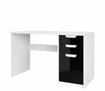 Vladon Schreibtisch, Schwarz Hochglanz, Holzwerkstoff, 60x76x129 cm,...