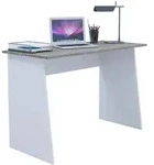 Mid.you Schreibtisch, Sonoma Eiche, Wei&szlig;, Holzwerkstoff, Wange, 50x74x110 cm,