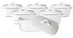 Ritzenhoff Breker Mini-Terrinen, Wei&szlig;, Keramik, 5.2x7x10.5 cm, Essen & Trinken,
