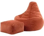 icon Sitzsack, Terracotta, Textil, 200 L, 1-Sitzer, Freiform, 82x76x82 cm,