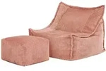icon Kindersitzsack, Pink, Textil, 180 L, 1-Sitzer, Quadratisch, 67x60x67 cm,