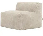 icon Sitzsack-Sessel, Beige, Textil, 1-Sitzer, 95x68x100 cm, Wohnzimmer, Hocker,