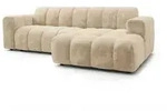 Masseno Ecksofa, Creme, Holz, 3-Sitzer, L-Form,L-Form, 274x165 cm, Wohnzimmer, Sofas